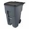 Rubbermaid Commercial 95 gal. MDPE, HDPE Trash Can, Gray 9W2200 - alternate 5